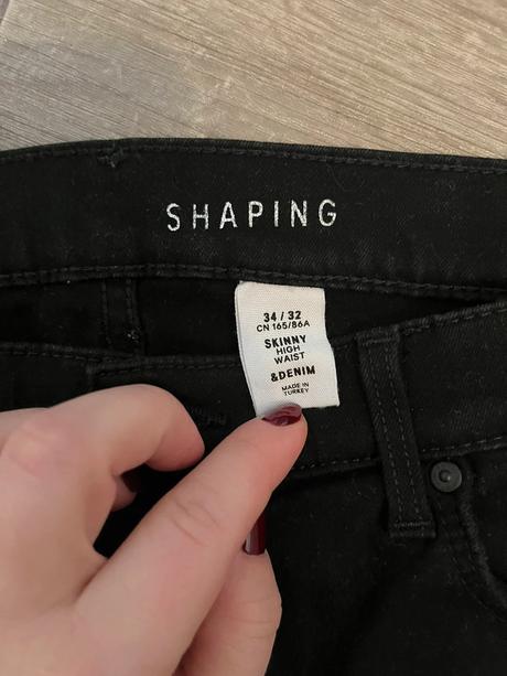 Čierne nohavice, h&m,34