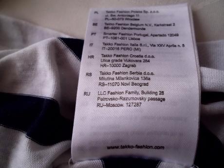 Pásik tričká, f&f,m