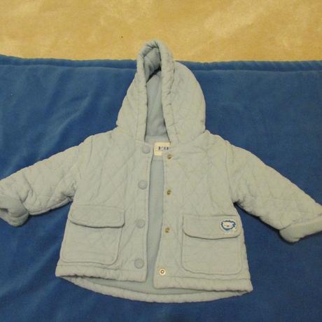 Jesenný teplý kabátik s kapucňou 6eur, f&f,68