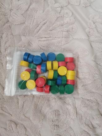 Montessori farebné žetóny na triedenie, 