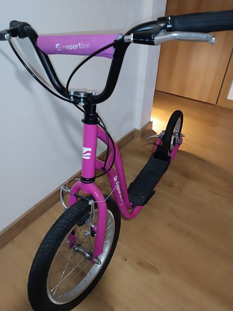 Kolobežka insportline s nafukovacími kolesami,