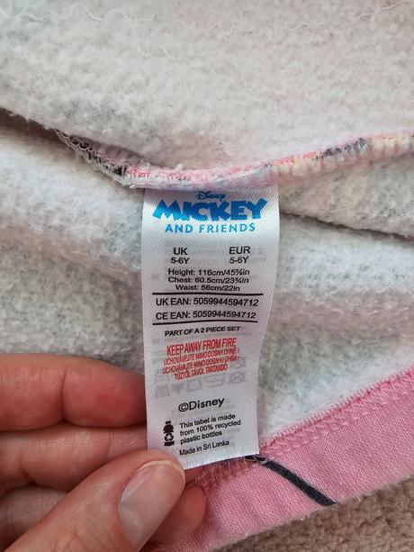 Teplé šaty 2ks disney, disney,116