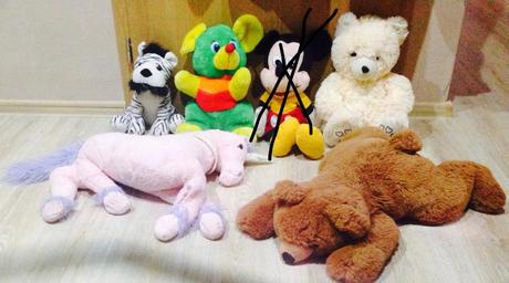 Vetsie plysaky mys jednorožec medveď tiger,