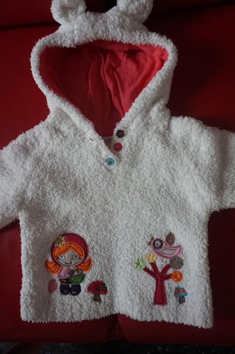 Nádherný teplý pulovrík next s kapuckou, next,92