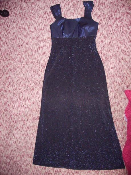 Slávnostné modré šaty, xs