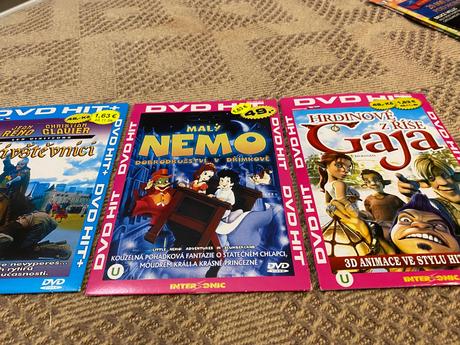 3 ks dvd staršia edícia rozprávok malý nemo, 