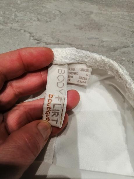 Biele čipkové šaty pružné bodyflirt,v36-38, 36