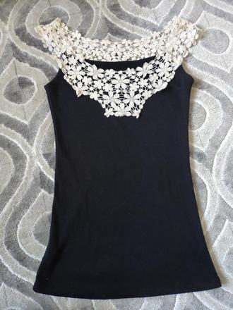 Tričko s čipkou pv, m