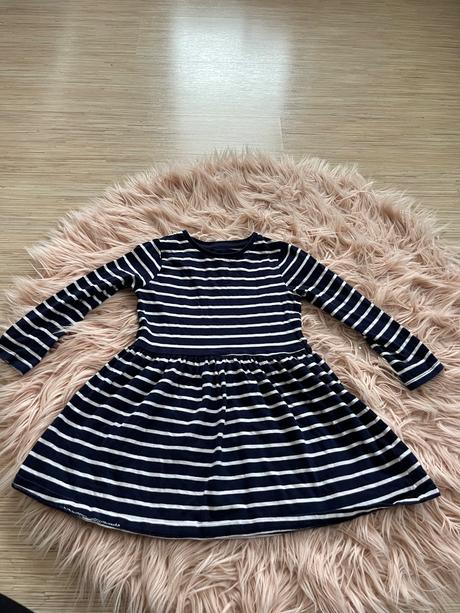 Šaty modry pasik, f&f,98