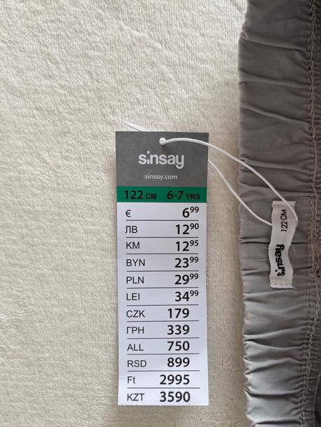 Nové pull-on džínsy šedé, sinsay,122
