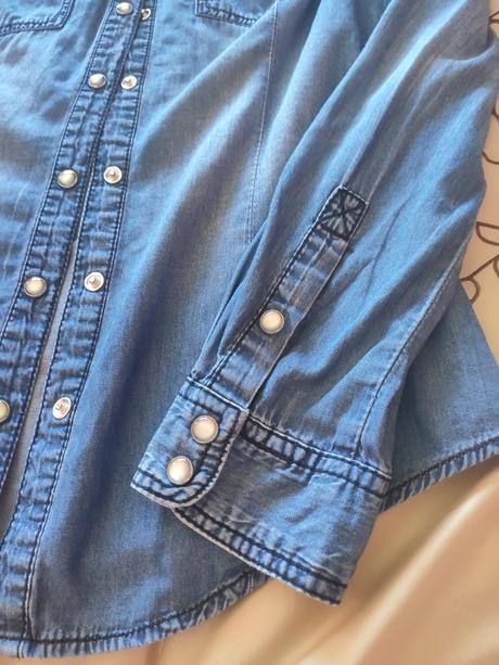 Riflová košeľa, s