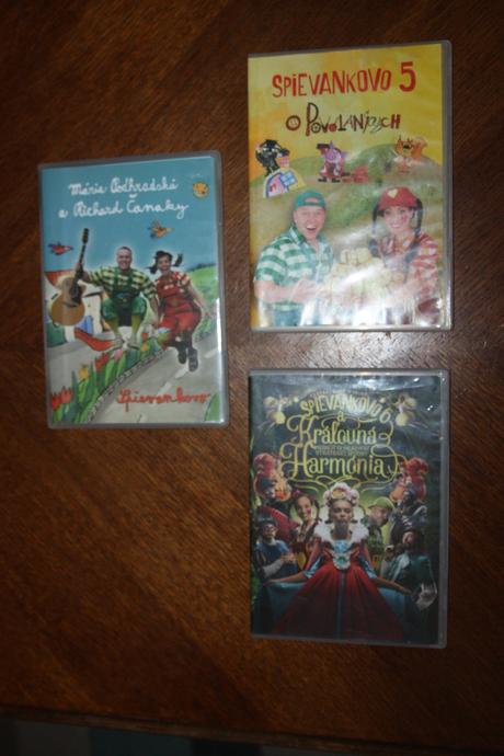 3x dvd spievankovo, 