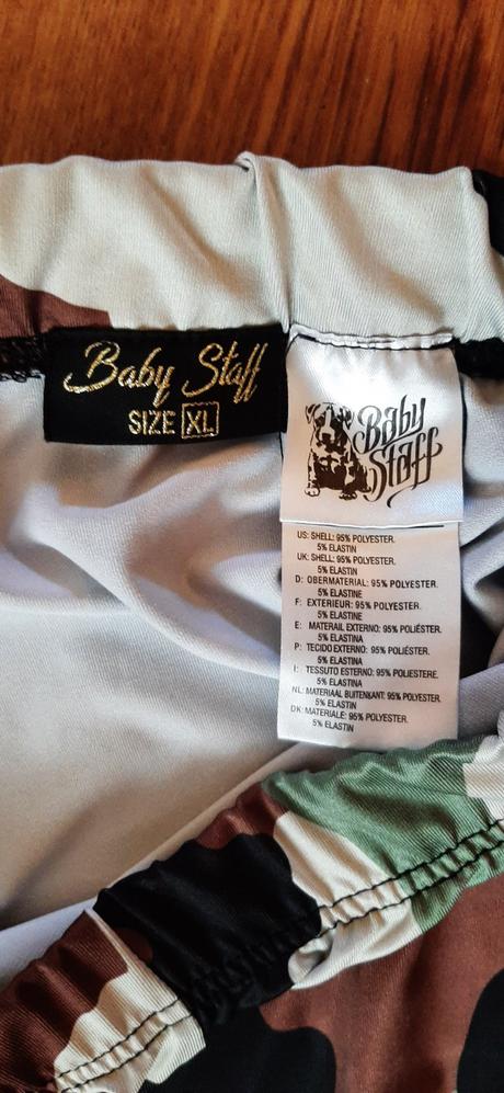 Maskáčové legíny baby staff, xl