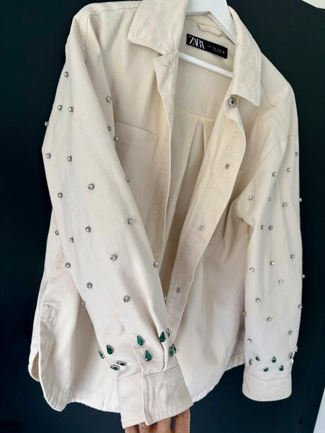 Zara košeľa , vetrovka s kamienkami, zara,s