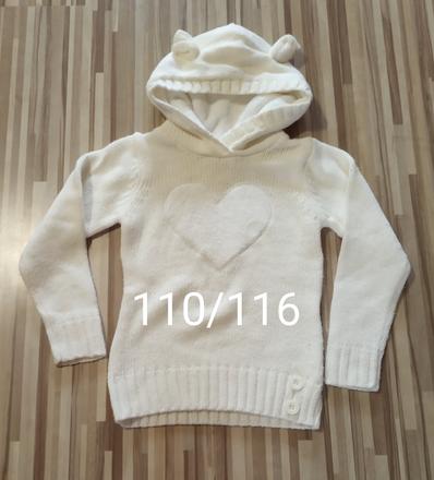 Mikina ce z hlavu 110/116teplucka velmi, 110