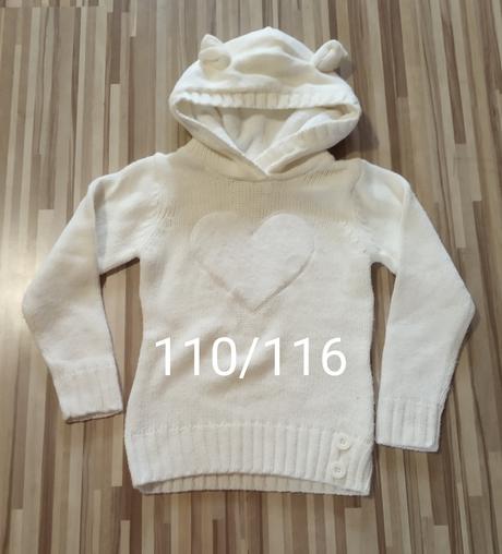 Mikina ce z hlavu 110/116teplucka velmi, 110