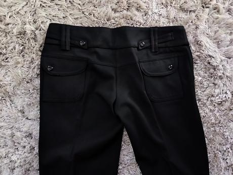 Čierne elegantné nohavice, xl
