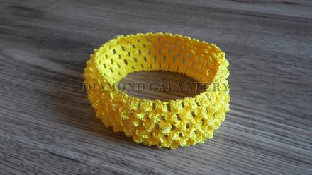 Elastická čelenka 40 mm -žltá, 