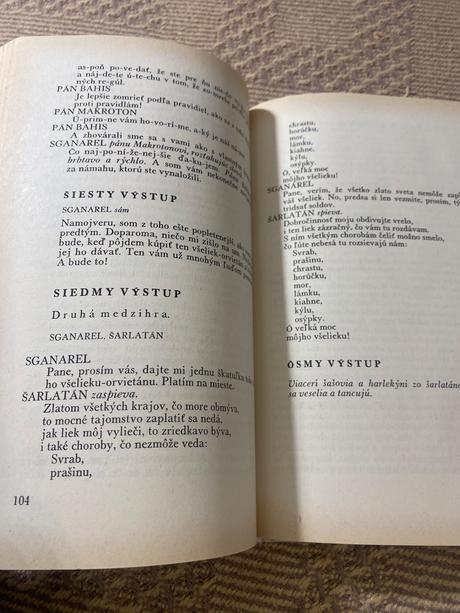 Krásna stará zberateľská kniha molière 2 rok 1972, 