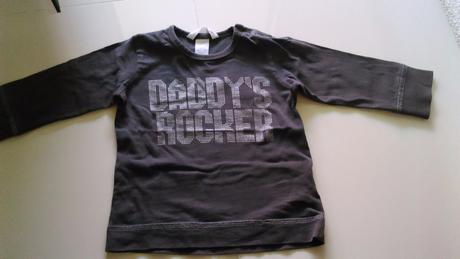 Tmavo sivé tričko , h&m,80