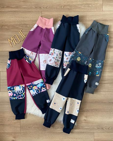 Reflexne softshellove nohavice na zimu/jar/jesen, 86 - 128