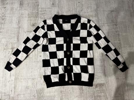 Dievčenský károvaný sveter, bonprix,164