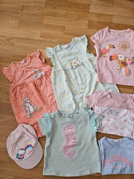 Balík letného oblečenia pre dievčatko 92, 86–98