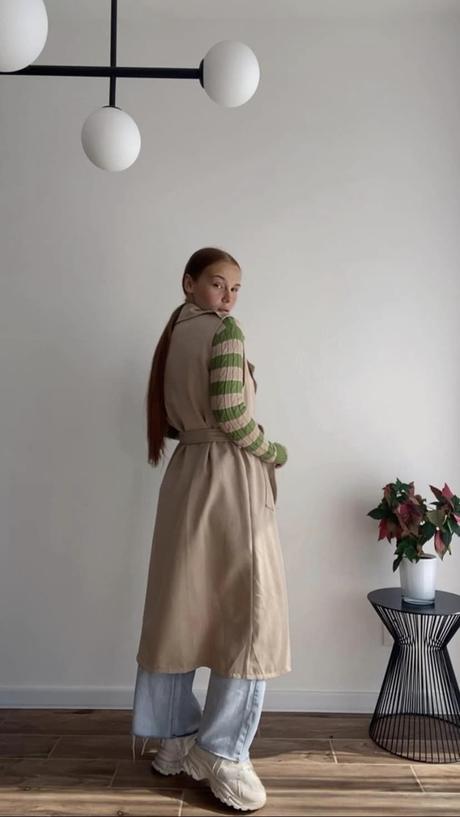 Dámska dlhá vesta,