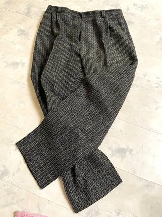 Teplé vlnené tvídové nohavice, m