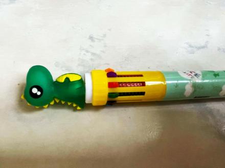 10 farebné guličkové pero dinosaurus,