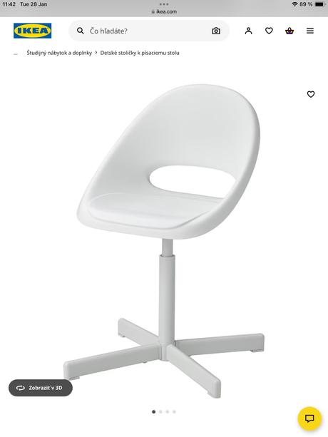 Detská stolička ikea loberget/ sibben, 