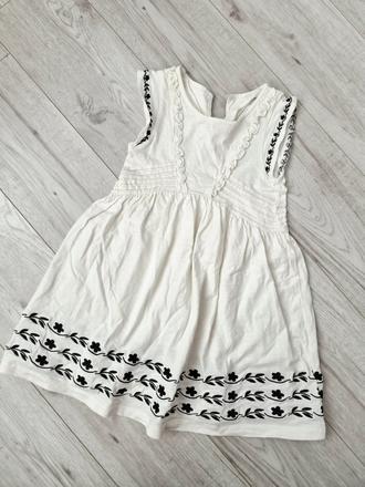 Šaty s výšivkou, zara,110