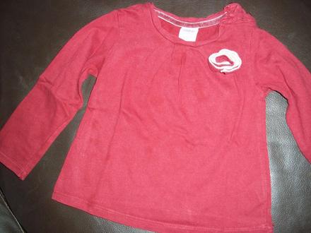 Bordove tricko, zara,80