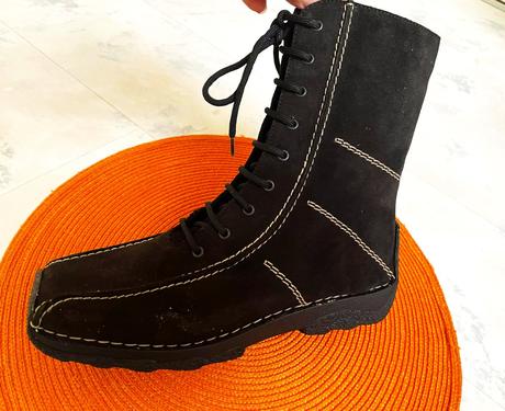 Kožené čižmy s merinom, rieker,37