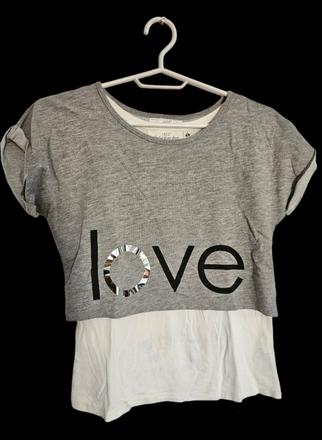 H&m l.o.g.g. tričko top 2v1 146/152, h&m,152