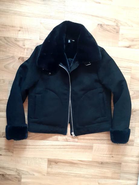 Tepla bundicka s kozusinkou z h&m, vel. 42, h&m,42