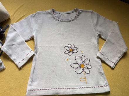 Hrubšie tričko s kvetinkové, disney,104