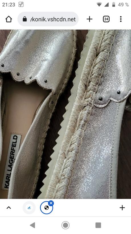 Espadrilky zn. karl lagerfeld,original,raz pouzite, karl lagerfeld,39