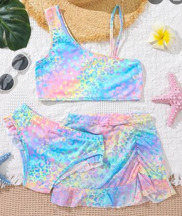 Dievčenské plavky - trojdielny set, 128