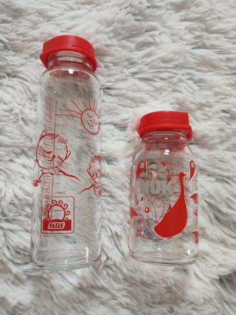 Fľašky sklenené pre dieťa, 