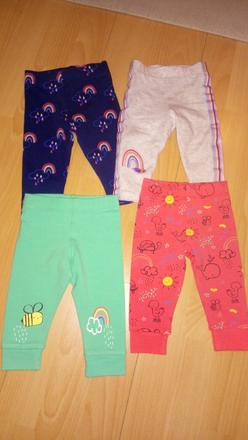 4x legínky pre dievcatko len oprane, f&f,56