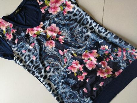 Dámske kvietkované tričko chilien, s