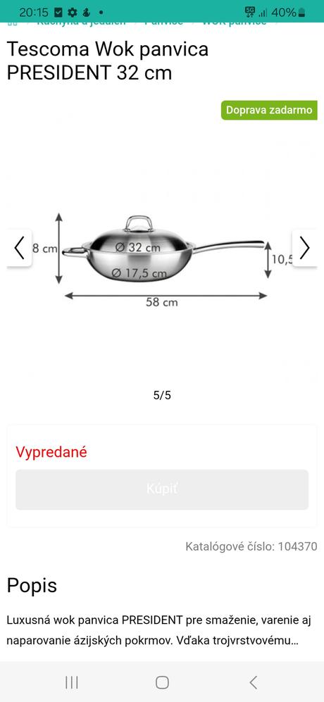 Wok prezident tescoma, 