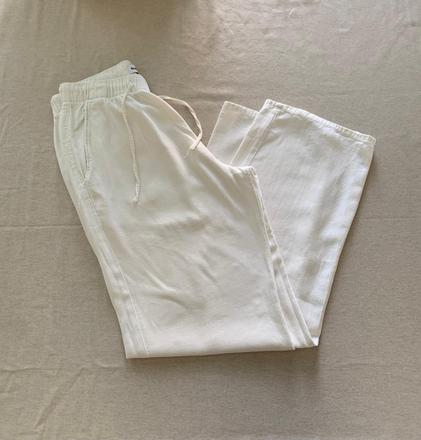 Ľanové nohavice unisex, veľkosť s, bershka,s
