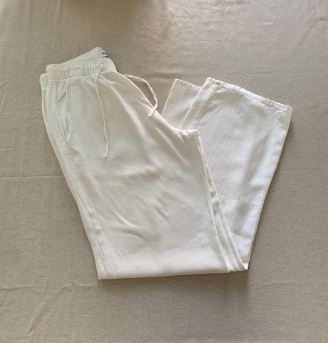 Ľanové nohavice unisex, veľkosť s, bershka,s