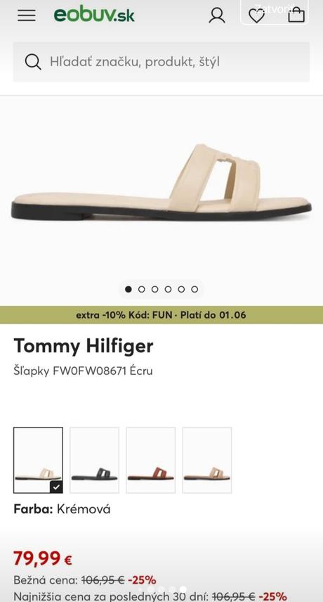 Slapky, tommy hilfiger,40
