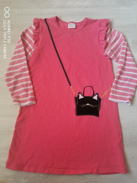 Bavlnené pohodlné šaty, 128