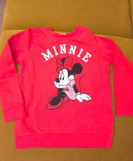 Mikina minnie, h&m,110