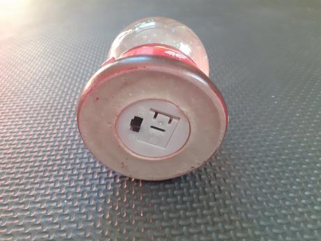 Sklenená snežná guľa snežítko svietiace, 