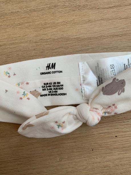 Krémová súprava s vtáčikmi a zajačikmi, h&m,62